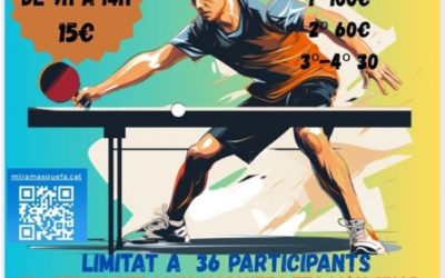 Descubre el nuevo calendario de torneos de tenis de mesa en Catalunya