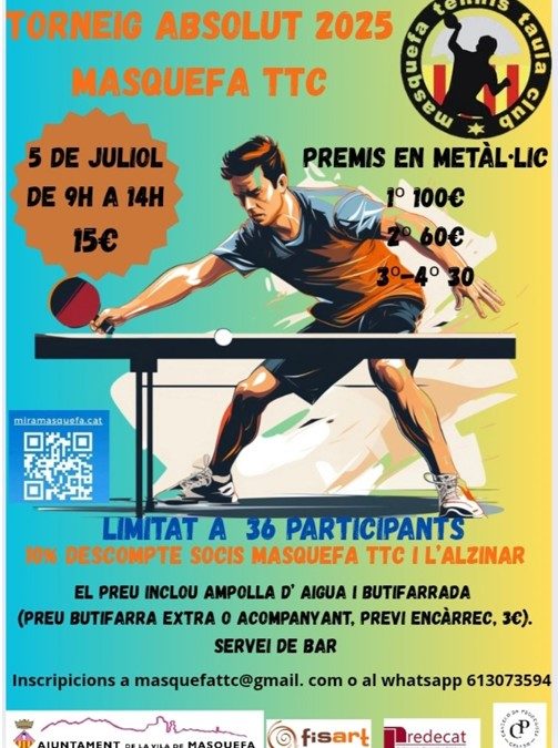 Descubre el nuevo calendario de torneos de tenis de mesa en Catalunya